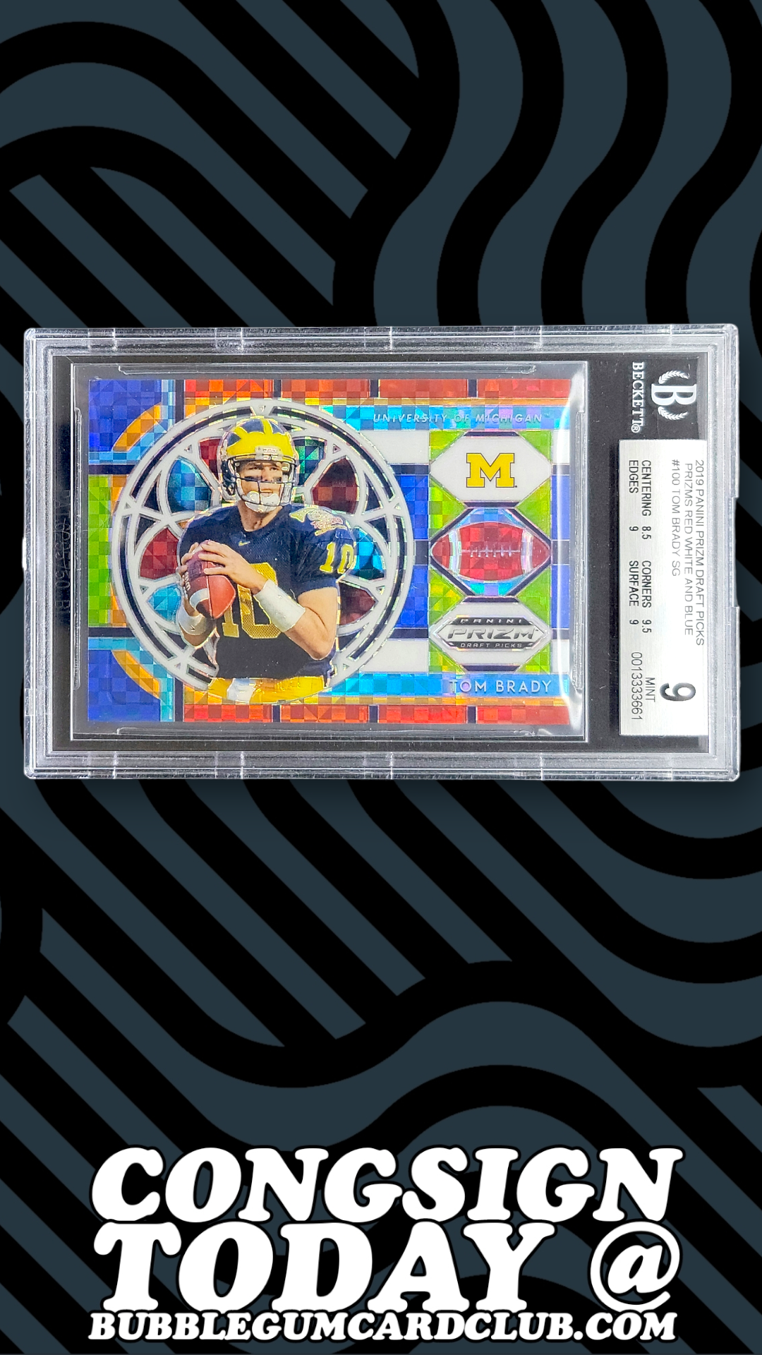 Panini, Other, Tom Brady Panini Prizm Draft Pick