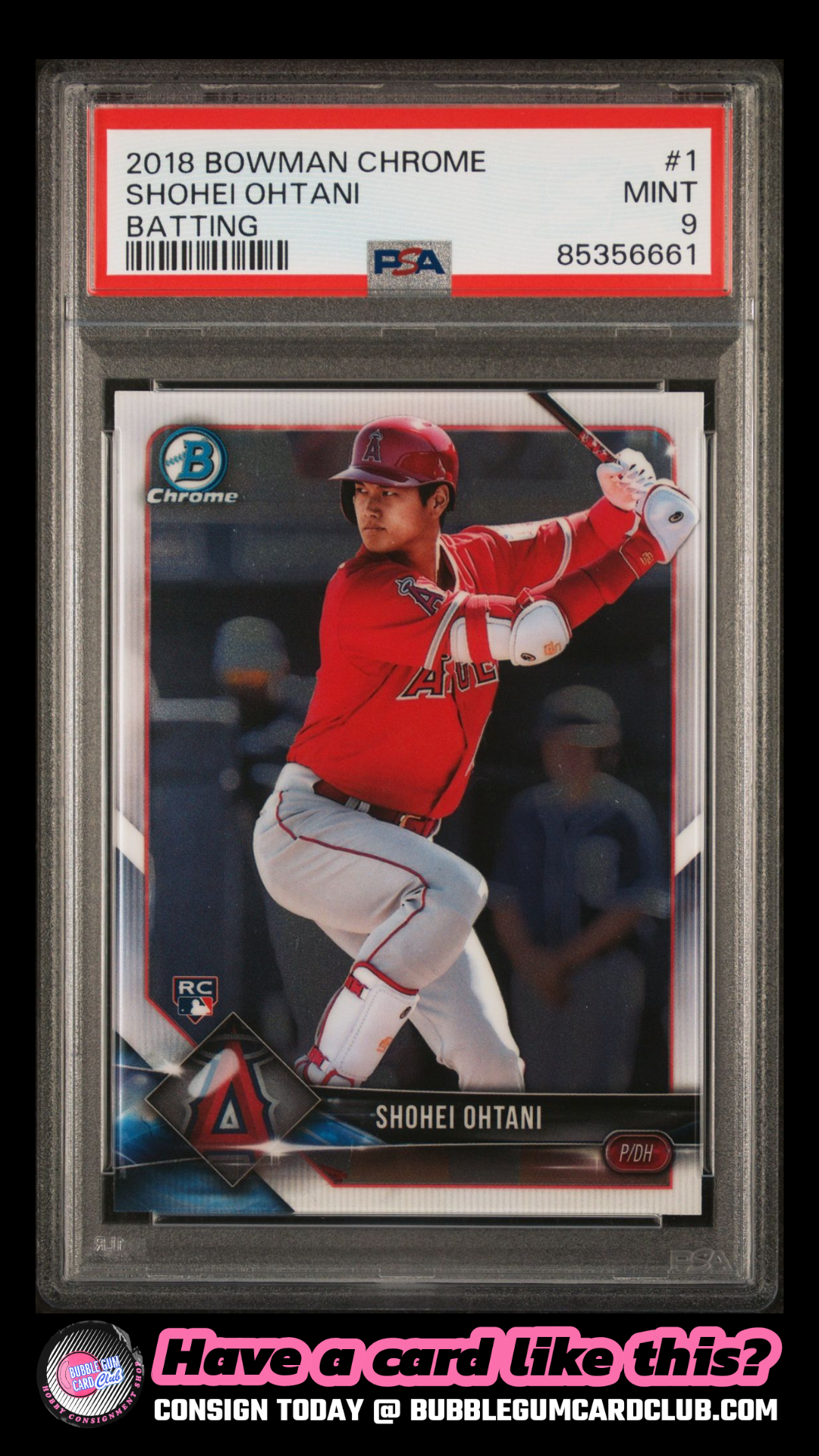 2018 Bowman Shohei Ohtani Angles PSA 9