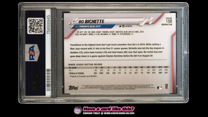 2020 Topps Chrome Bo Bichette Sepia Refractor RC Rookie Blue Jays PSA 10