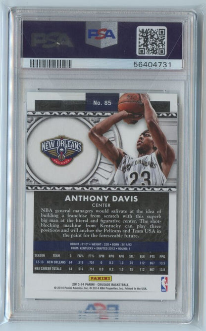 2013-14 Panini Crusade Black Anthony Davis 1/1 Los Angeles Lakers #85 PSA 10