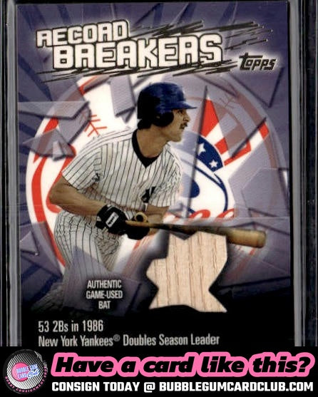 2003 Topps Don Mattingly Record Breakers Relics New York Yankees