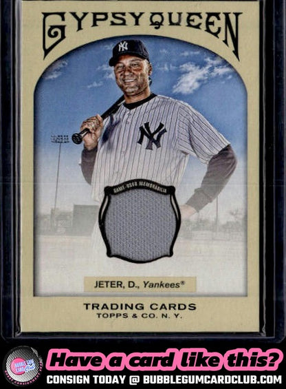 2011 Topps Gypsy Queen Derek Jeter Relics New York Yankees