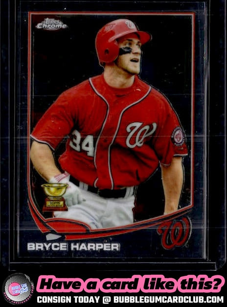 2013 Topps Chrome Bryce Harper Red jersey Washington Nationals