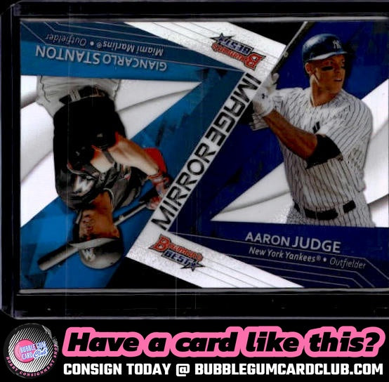 2017 Bowman's Best Giancarlo Stanton / Aaron Judge Mirror Image Yankees Marlins