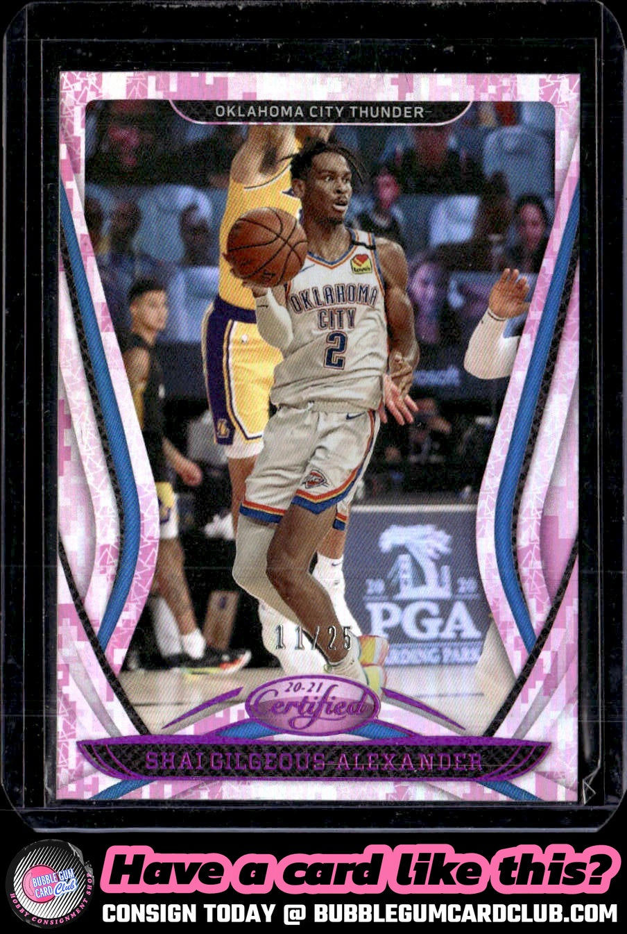 2020-21 Panini Certified Shai Gilgeous-Alexander Mirror Camo OKC Thunder