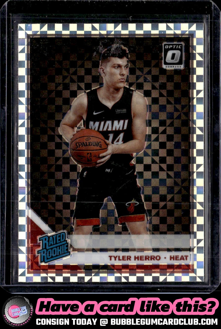 2019-20 Donruss Optic Tyler Herro Checkerboard Rookie Prizm Miami Heat