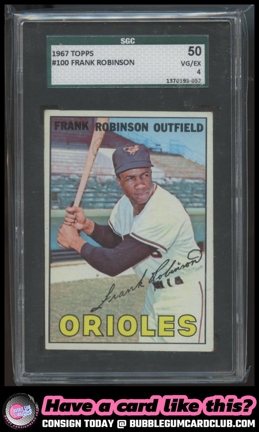 1967 Topps Frank Robinson Baltimore Orioles SGC 4