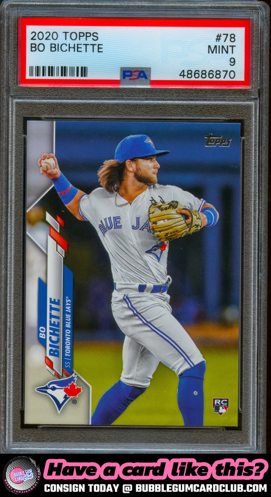 2020 Topps Bo Bichette Rookie Toronto Blue Jays PSA 9