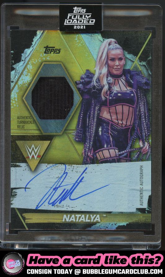 2021 Topps WWE Fully Loaded Auto Relic Natalya /75