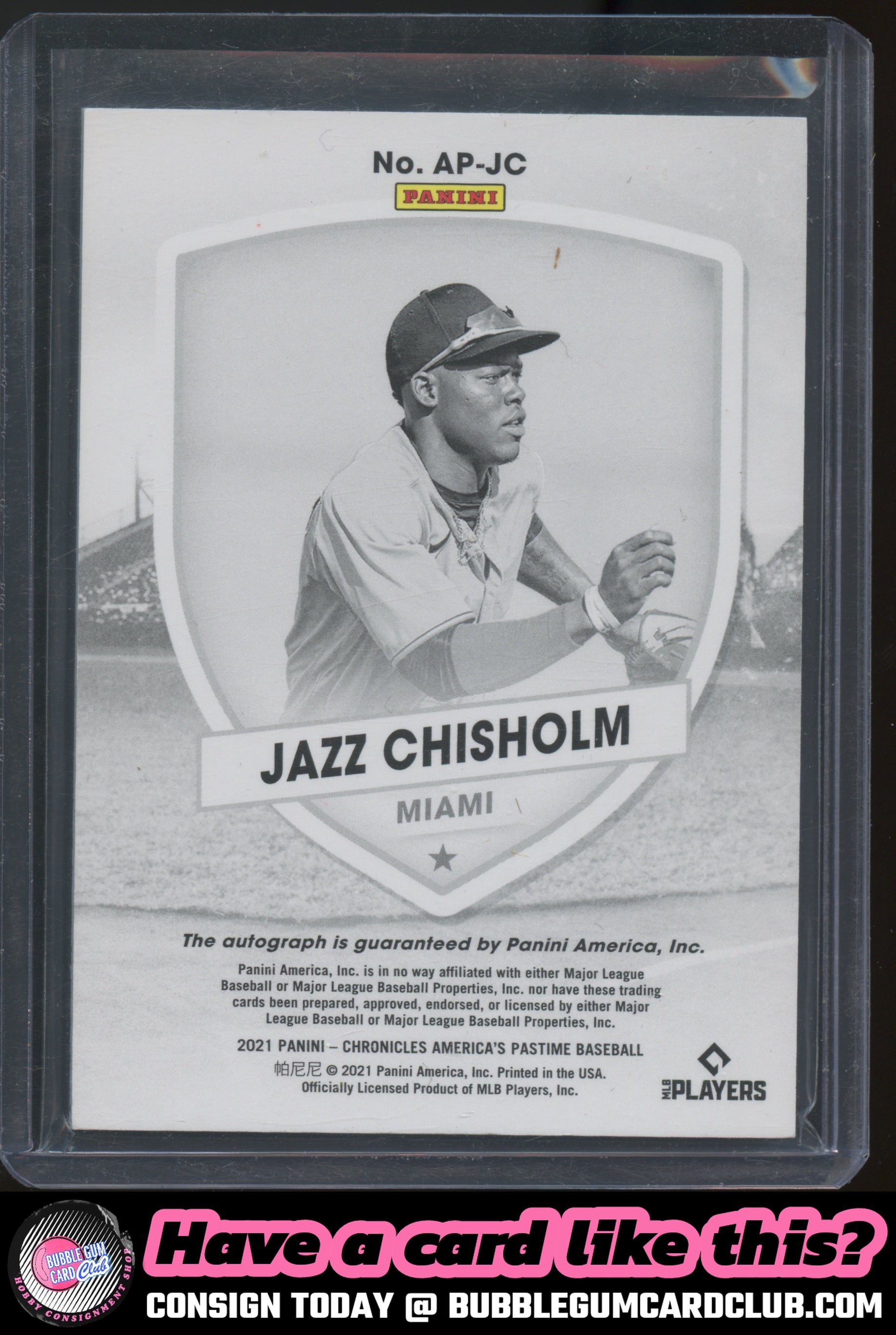 2021 Panini Chronicles Jazz Chisholm Rookie RC Auto /99 Miami Marlins