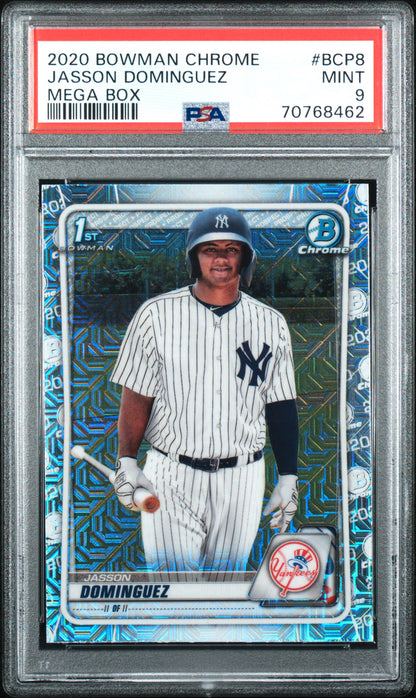 2020 Bowman Chrome Jasson Dominguez Mega Box PSA 9